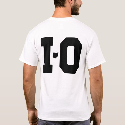 OH IO Ohio T-shirt - Zwart (Achterkant)