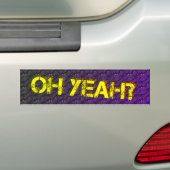 Oh ja bumpersticker (Op auto)