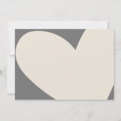 Oh ja, dat deden we, Modern Wedding Receptie Diner Kaart (Achterkant)