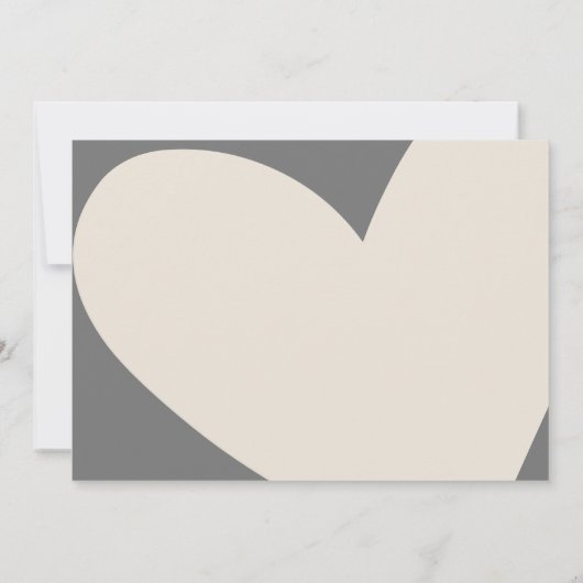 Oh ja, dat deden we, Modern Wedding Receptie Diner Kaart (Achterkant)