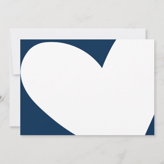 Oh ja, dat deden we, Modern Wedding Receptie Diner Kaart (Achterkant)