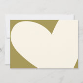 Oh ja, dat deden we, Modern Wedding Receptie Diner Kaart (Achterkant)