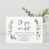 Oh ja, dat deden we, Wedding Elopement party Kaart (Staand voorkant)