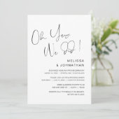 Oh ja, dat deden we, Wedding Elopement Party Uitno Kaart (Staand voorkant)