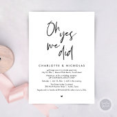 Oh ja, dat hebben we gedaan, Wedding Dinner Party Kaart