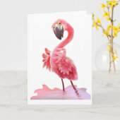 Oh ja Flamingo! Kaart (Gele Bloem)