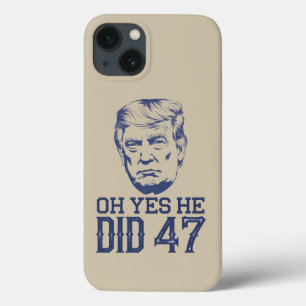 Oh ja, hij deed 47 Trump 2024 Case-Mate iPhone Case