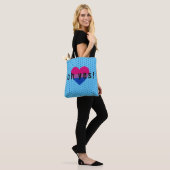 Oh ja LGBT Bisexual Pride Heart Tote Bag (Op model)