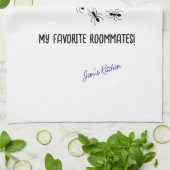 Oh ja, mieren grappig sarcastisch theedoek (Gevouwen)