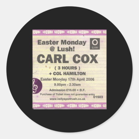 Oh Ja Oh Ja Oh Ja Portrush Ticket Sticker (Voorkant)