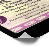 Oh Ja Oh Ja Oh Ja Portrush Ticket Sticker Poster (Hoek)