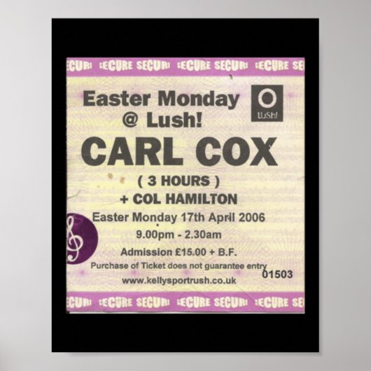 Oh Ja Oh Ja Oh Ja Portrush Ticket Sticker Poster (Voorkant)