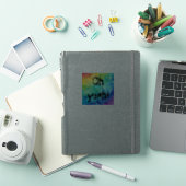 Oh ja regenboog sticker (iPad Cover)