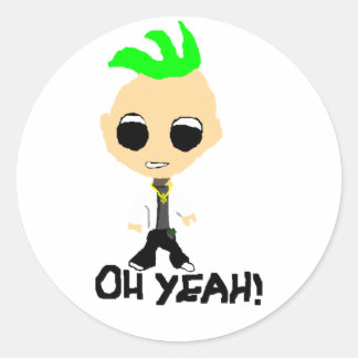 Oh-ja! Ronde Sticker