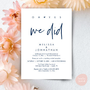 Oh ja, we deden, bruiloft receptie Dancing Kaart