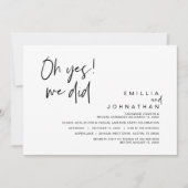 Oh ja, we hebben het gedaan, Trouwvlucht Kaart (Voorkant)