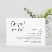 Oh ja, we hebben het gedaan, Trouwvlucht Kaart (Staand voorkant)