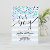 Oh jee baby shower, uitnodiging (Staand voorkant)