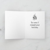 Oh jee, ik ben laat... kaart (Binnen)