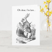 Oh jee, ik ben laat... kaart (Gele Bloem)