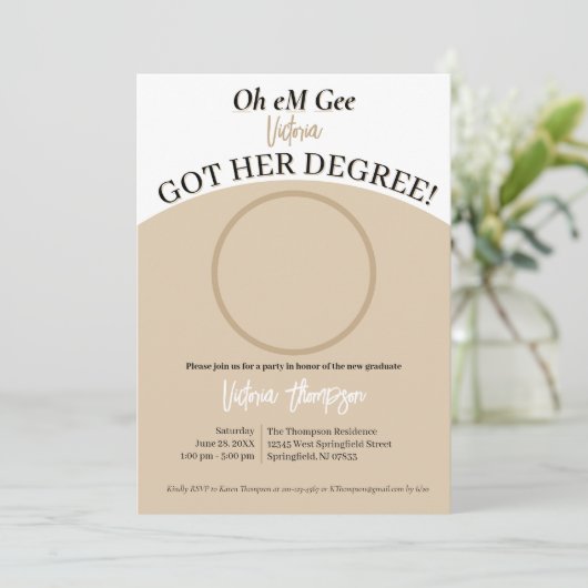 Oh jee, ze hebben hun diploma! Grappig Afstuderen Kaart (Staand voorkant)