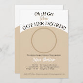 Oh jee, ze hebben hun diploma! Grappig Afstuderen Kaart (Voorkant / Achterkant)