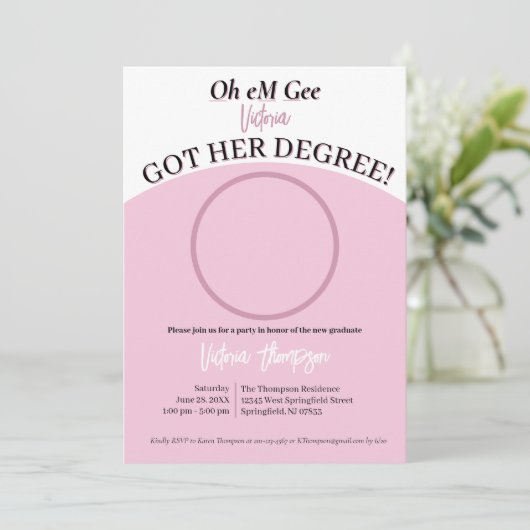 Oh jee, ze hebben hun diploma! Grappig Afstuderen Kaart (Staand voorkant)