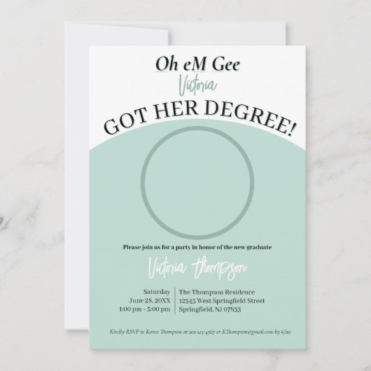 Oh jee, ze hebben hun diploma! Grappig Afstuderen Kaart (Voorkant)