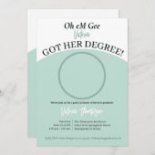 Oh jee, ze hebben hun diploma! Grappig Afstuderen Kaart (Voorkant / Achterkant)