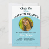 Oh jee, ze hebben hun diploma! Grappig Afstuderen Kaart (Voorkant)