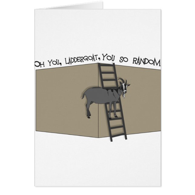 Oh jij, LadderGoat, je bent zo willekeurig (Voorkant)