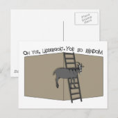 Oh jij, LadderGoat, je bent zo willekeurig Briefkaart (Voorkant / Achterkant)