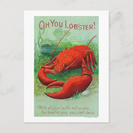 Oh jij Lobster Scene Briefkaart (Voorkant)