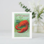 Oh jij Lobster Scene Briefkaart (Staand voorkant)