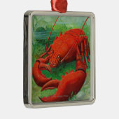 Oh jij Lobster Scene Metalen Ornament (Rechts)
