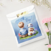 Oh, jongen! Baby en Bulldog Baby shower Bedankzakje (Gezegeld)