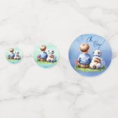 Oh, jongen! Baby en Bulldog Baby shower Confetti (Voorkanten)