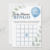 Oh Jongen Baby Shower | Bingo Kaarten (Voorkant)