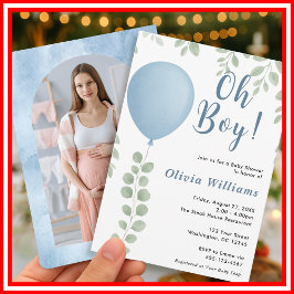 Oh Jongen Baby Shower | Modern Kaart