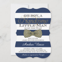 Oh jongen baby shower uitnodiging