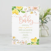 Oh jongen baby shower uitnodiging (Staand voorkant)