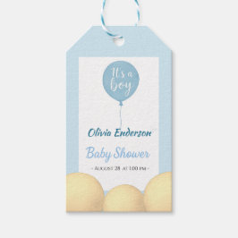 Oh jongen! Ballon baby is verplicht Cadeaulabel