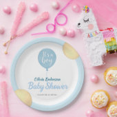 Oh jongen! Ballon baby is verplicht Papieren Bordje (Feest)