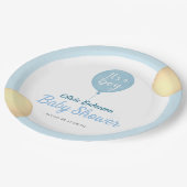 Oh jongen! Ballon baby is verplicht Papieren Bordje (Gekanteld)