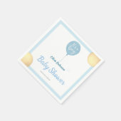 Oh jongen! Ballon baby is verplicht Servet (Hoek)