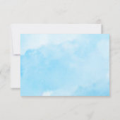 Oh Jongen ballonvaars baby shower eucalyptus Bedankkaart (Achterkant)