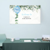 Oh Jongen ballonvaars baby shower eucalyptus Spandoek (Beurs)