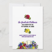 Oh Jongen Baseball in Flowers Baby shower Kaart (Achterkant)