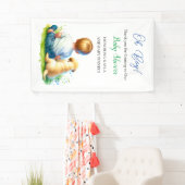 Oh jongen! Een Baby en zijn Dog Baby shower Spandoek (Insitu)
