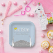 Oh jongen | Laat het Baby shower van de Wilde Rump Papieren Bordje (Feest)